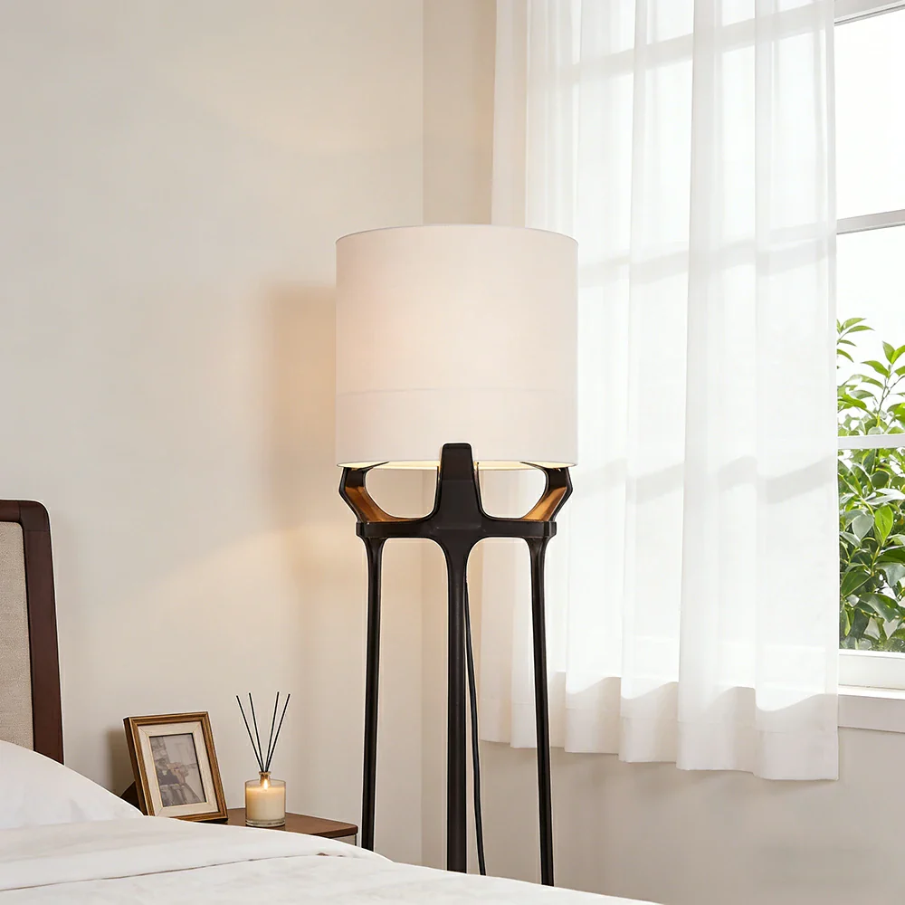 LIVARA XS-25 Floor Lamp with Soft Ambient Lighting Iron Frame and Stable Base for Modern Home Decor - Image 4