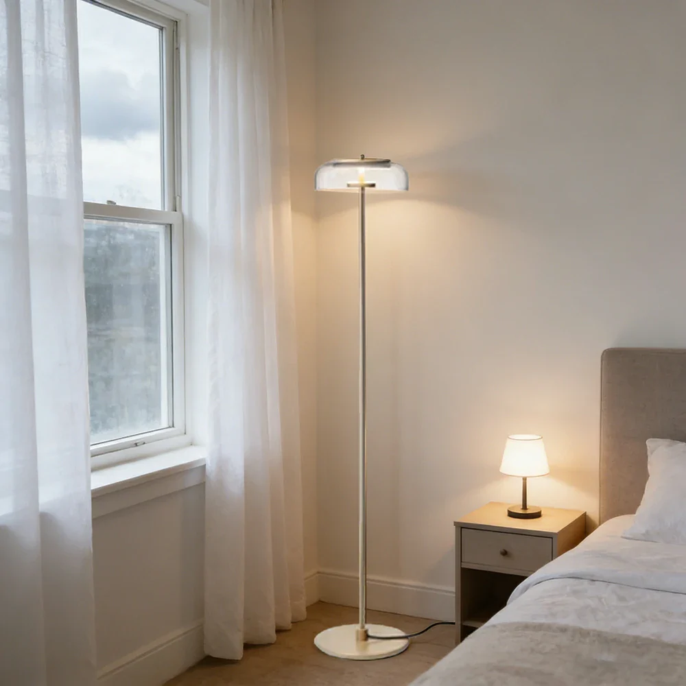 LIVARA XS-26 Floor Lamp with Soft Ambient Lighting Iron Frame and Stable Base for Modern Home Decor - Image 2