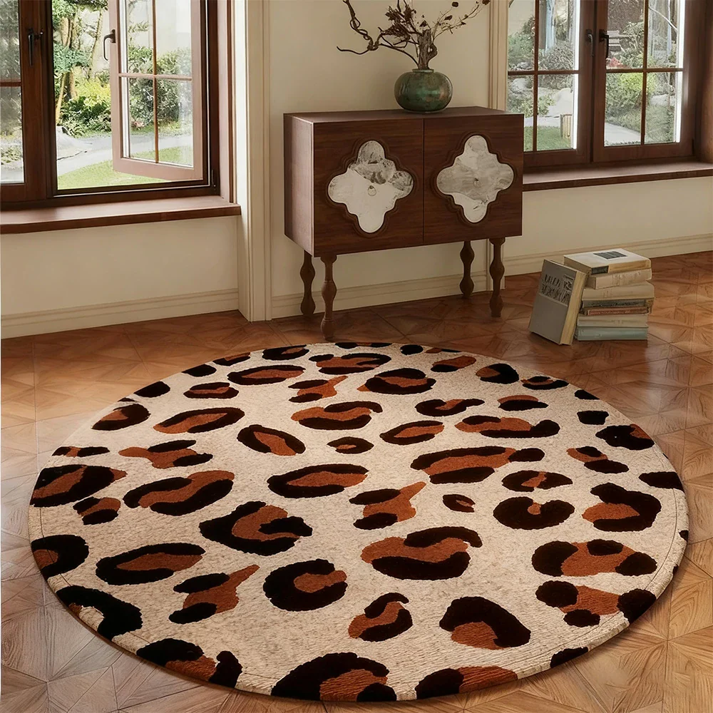 LIVARA 160/200cm Floor Rugs Theme Minimal Leopard Pattern Soft Touch Anti Slip Belgian Velvet Loop Pile Fade Resistant Durable Edge Binding - Image 2