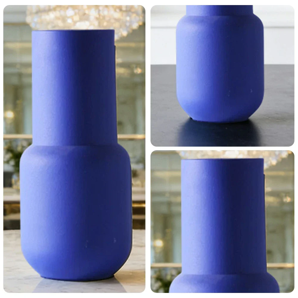 LIVARA Ceramic Vase Ornament Contemporary Minimal Aesthetic Decorative Display Matte Ceramic Handcrafted Textured Finish - Image 3