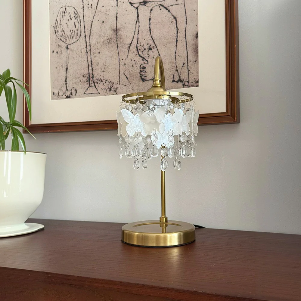 LIVARA Table Lamp, Adjustable Brightness & Color Temperature, Durable Shell Pendant, Soft Glow, Ideal for Study & Bedroom - White - Image 4