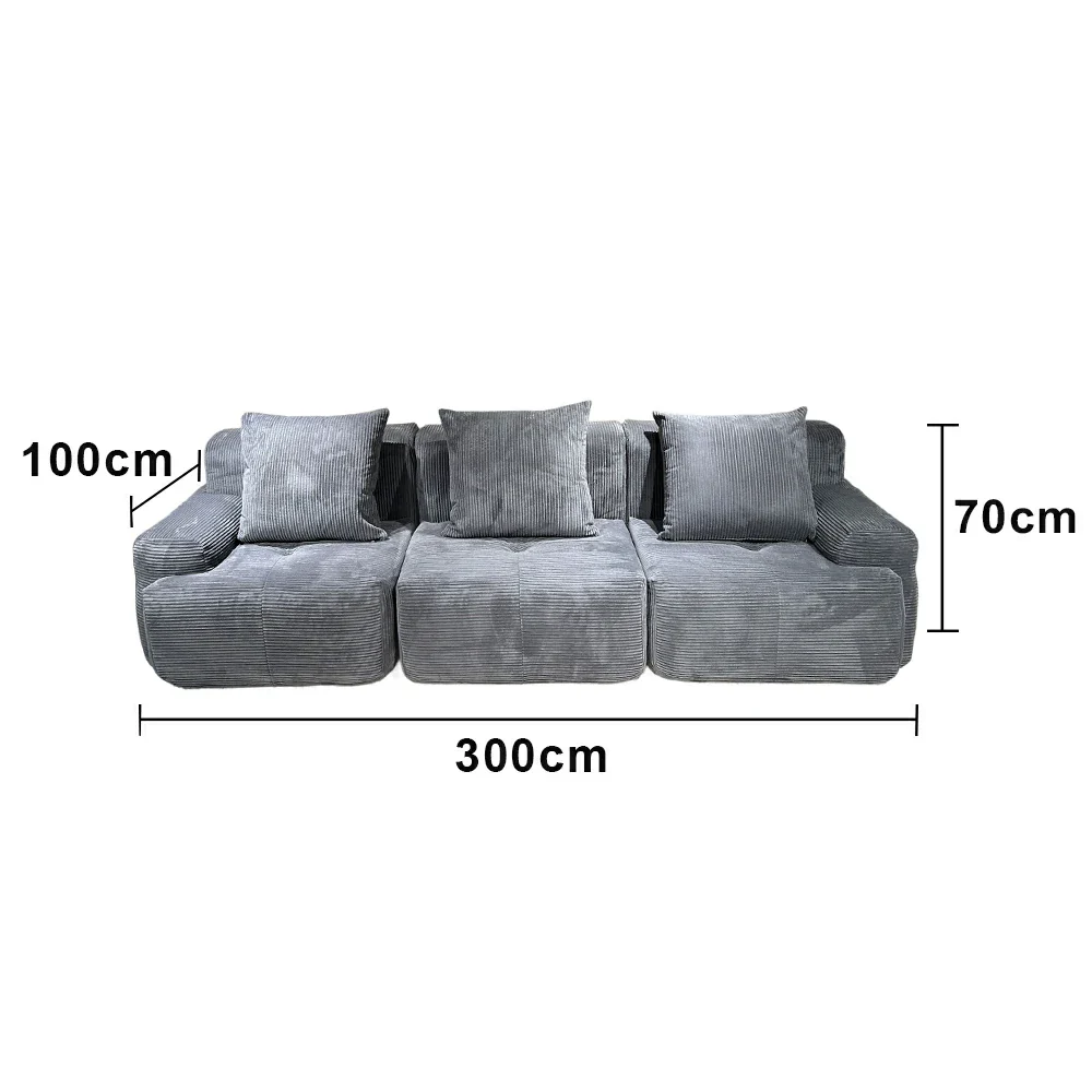 LUXORA B315E 280/300cm Sofa Compressible Packaging Quick Rebound Cushion High Density Foam Core Space Saving Design - Image 6