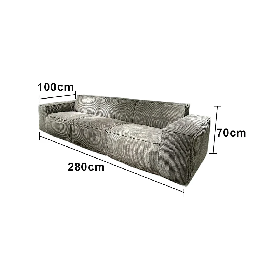 LUXORA B310G 280/300cm Sofa Compressible Packaging Quick Rebound Cushion High Density Foam Core Space Saving Design - Image 5