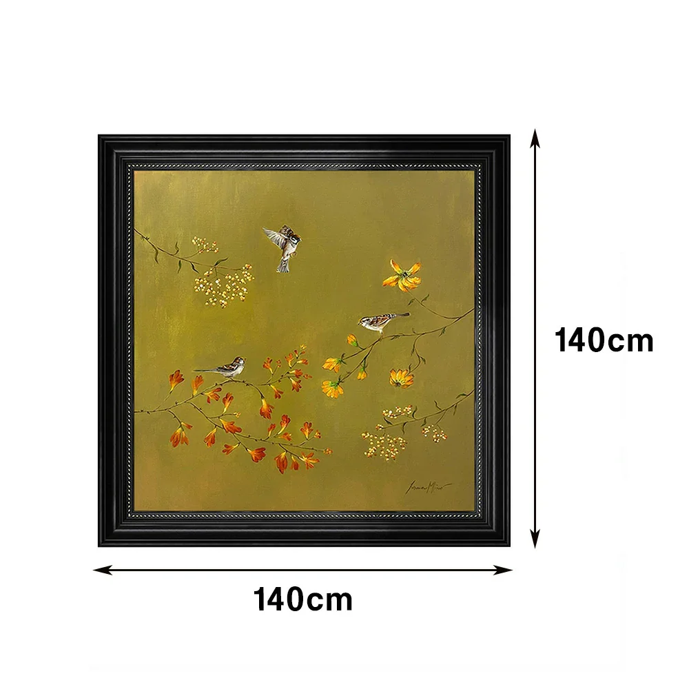 LUXORA Hand-Painted Oil Painting 60/90/140cm - Neutral Hand-Painted Canvas That Adds Calm and Warmth to Living Areas - Image 7