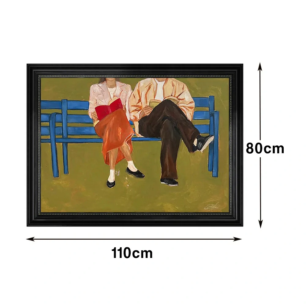 LUXORA Hand-Painted Oil Painting 70/110/170cm - Elegant Canvas Art with Subtle Texture Perfect for Bedrooms and Lounges - Image 6