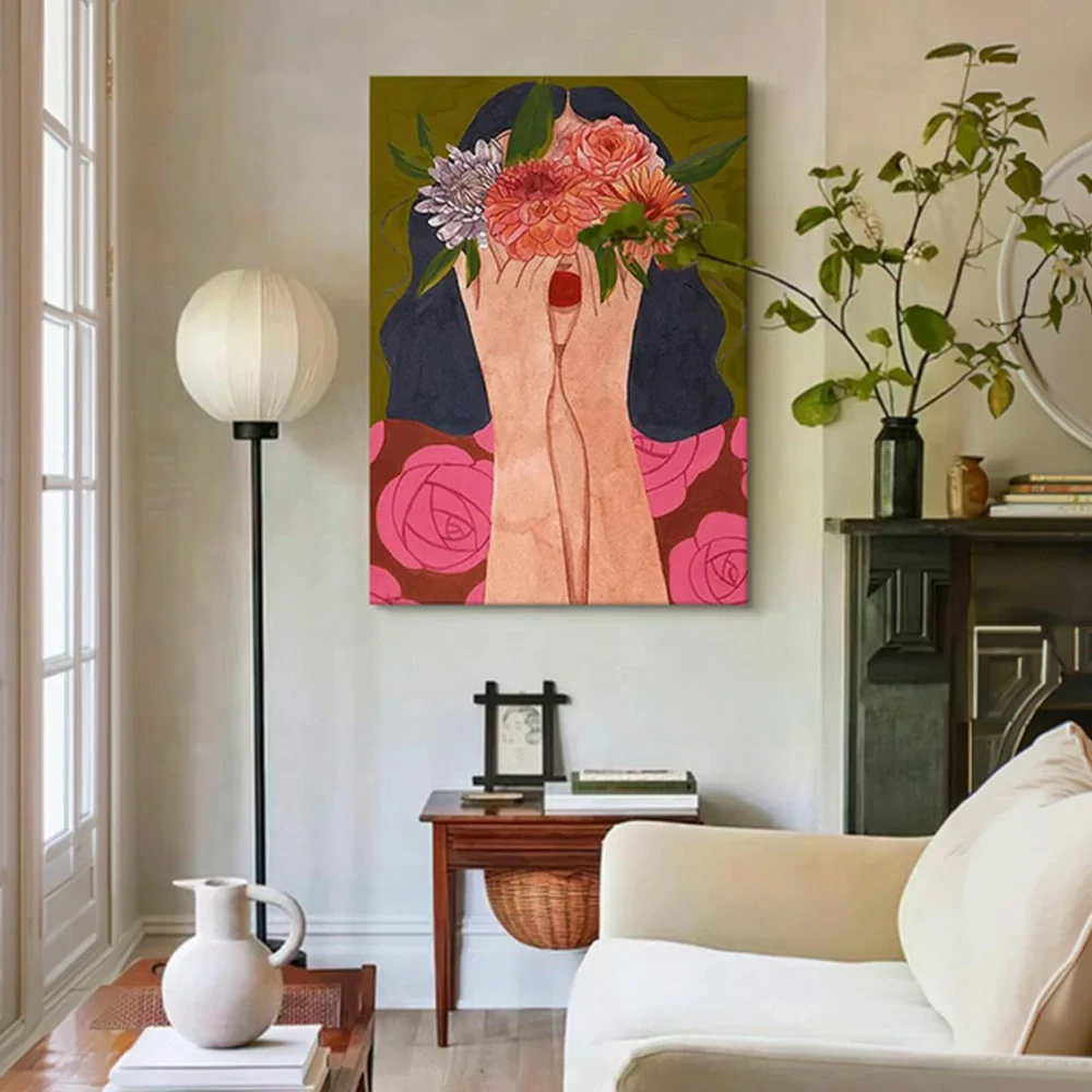 LUXORA Hand-Painted Oil Painting 50/80/100cm - Neutral Abstract Design Bringing Warmth and Tranquility to Home Decor - Image 4