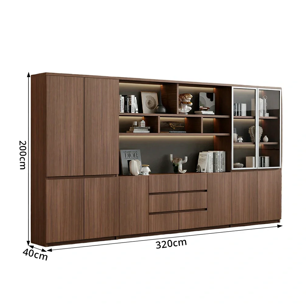 LUXORA 3.2m File Cabinet Large Capacity Office Storage Cabinet for Study Workspace - Image 7