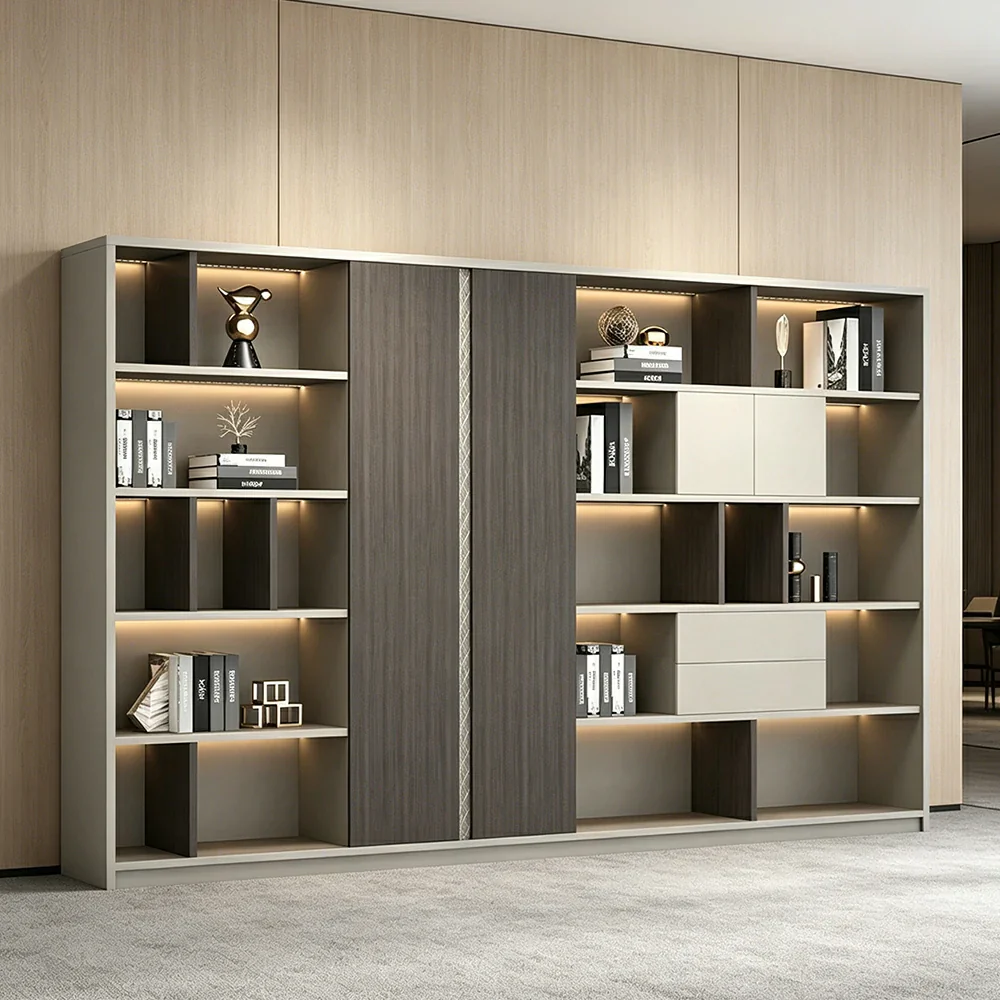 LUXORA 8 Door Steel Filing Cabinet - Lockable Office Storage Cabinet for Documents - Khaki - Image 4