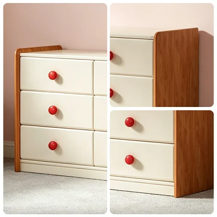 LUXORA Kids Storage Chest with Large Drawers and Anti-pinch Rails 9-Drawer Cabinet for Kids Room and Nursery - Image 3