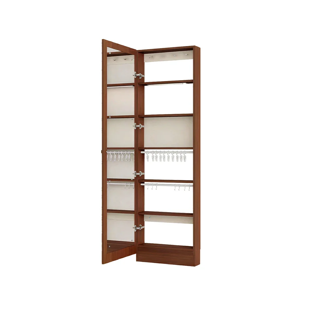 LUXORA Vintage Dressing Cabinet Large Storage Vanity Organizer for Bedroom Walk-In Closet - Brown - Image 2