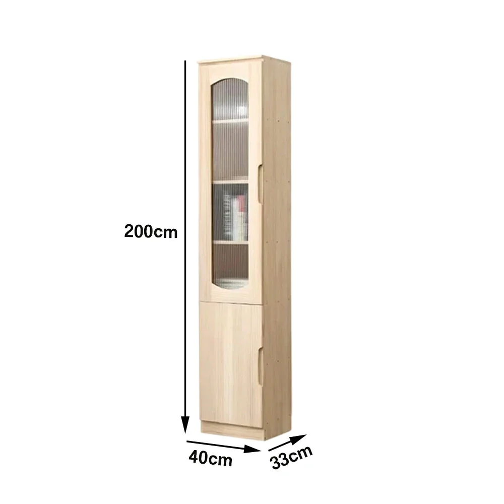 LUXORA Bookcase - Solid Wood Construction, Dust-Proof Cabinet Design & Soft-Close Hinges - Image 5