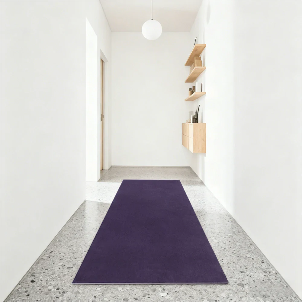 LUXORA 160/200cm Square Floor Rugs Handwoven Soft Rebound Traditional Weave Timeless Design Multi Space Use - Purple - Image 2