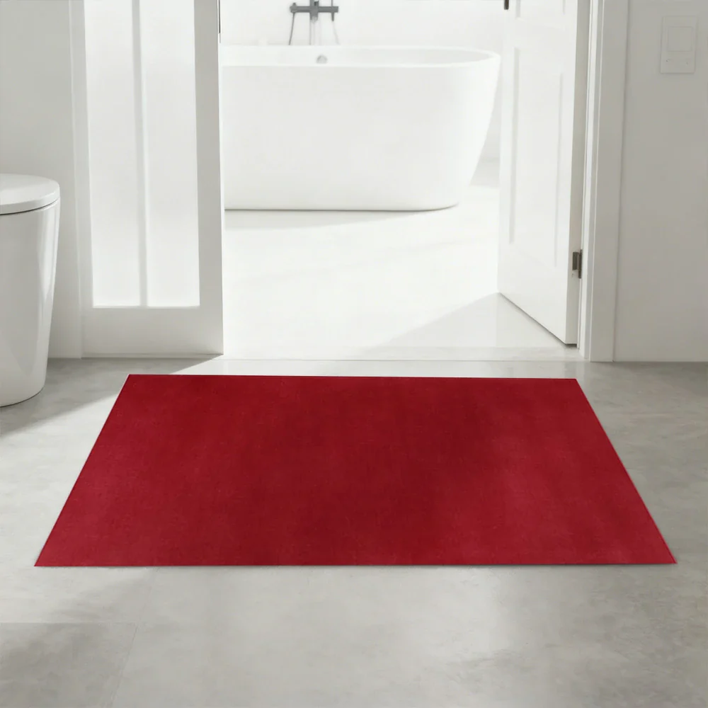 LUXORA 160/200cm Square Floor Rugs Handwoven Soft Rebound Traditional Weave Timeless Design Multi Space Use - Burgundy Red - Image 4