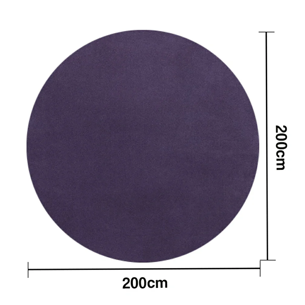 LUXORA 200/250cm Round Floor Rugs Handwoven Soft Rebound Traditional Weave Timeless Design Multi Space Use - Purple - Image 5
