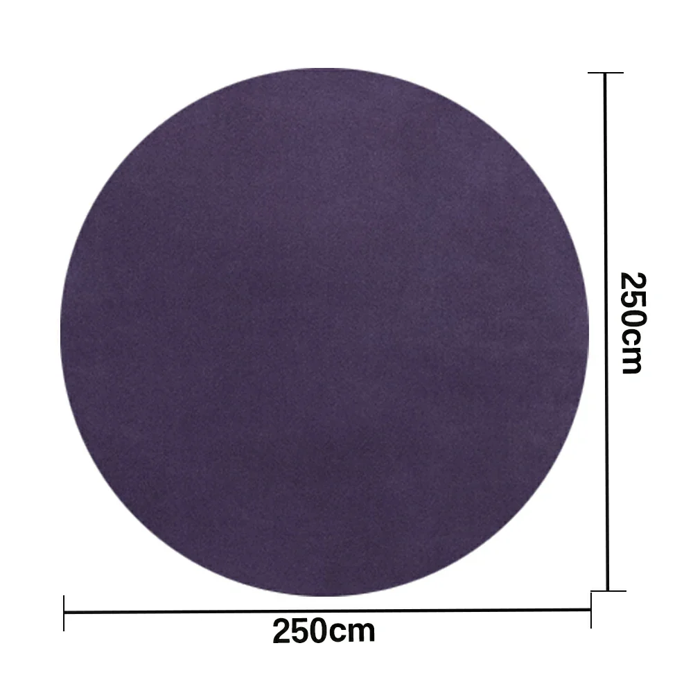 LUXORA 200/250cm Round Floor Rugs Handwoven Soft Rebound Traditional Weave Timeless Design Multi Space Use - Purple - Image 6