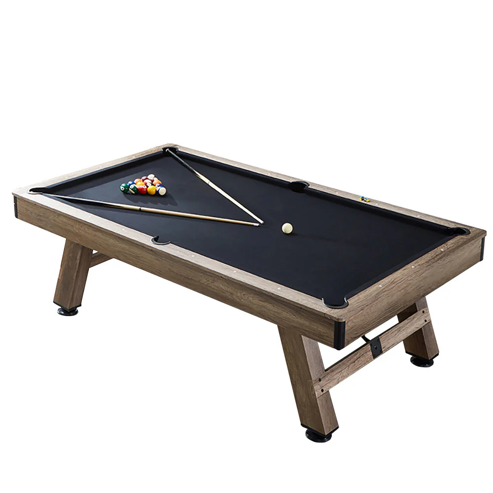 CUETIQ LM 7FT Billiards  / MDF Pool / Snooker Table Black Felt Silver Mist Frame Free Gift - Image 6