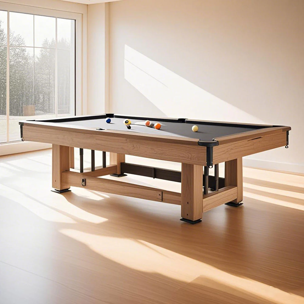 CUETIQ P054 8FT MDF Pool Table Billiard Table Wood Color - Image 3