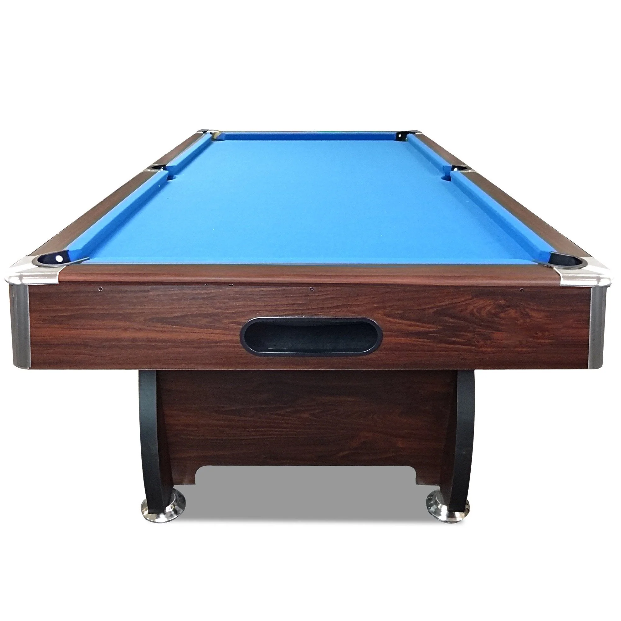 CUETIQ 8FT MDF Walnut Frame Pool Snooker Billiard Table with Accessories Pack - Image 23