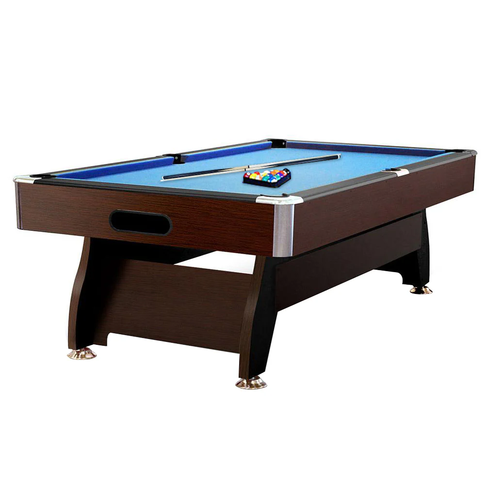 CUETIQ 8FT MDF Walnut Frame Pool Snooker Billiard Table with Accessories Pack - Image 29
