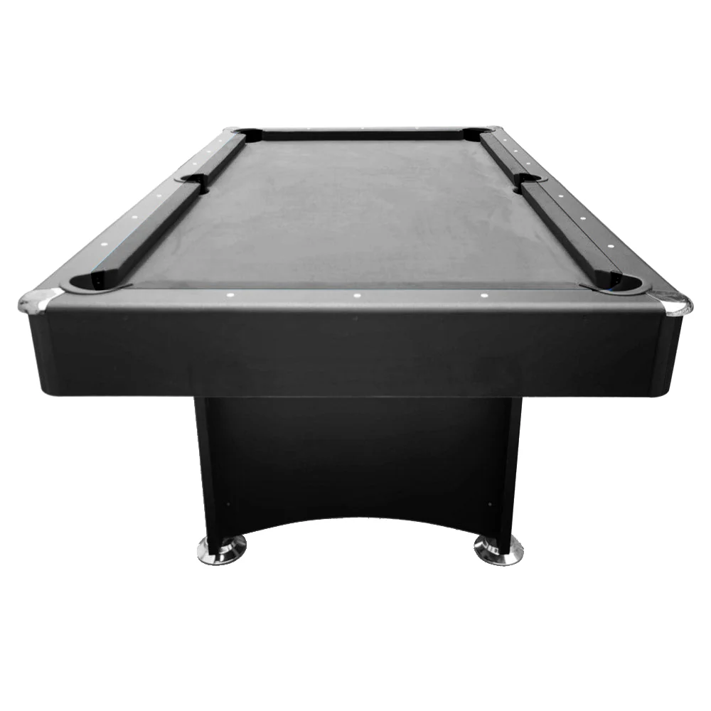 CUETIQ Modern Design 7FT Pool Table Snooker Billiard Table Black Frame With Free Accessories - Black - Image 6