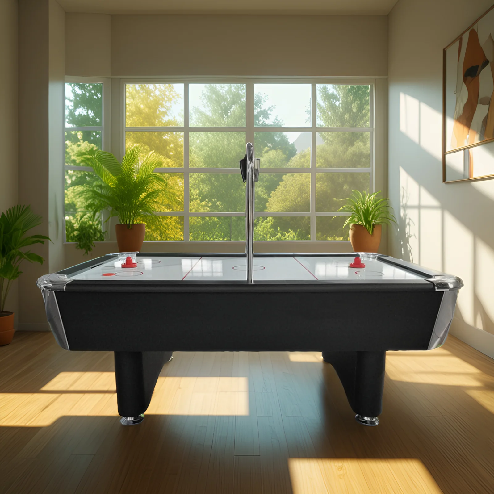 AIRMAX AH19 7FT Air Hockey Table With Bridge Electronic Scoreboard - Image 3