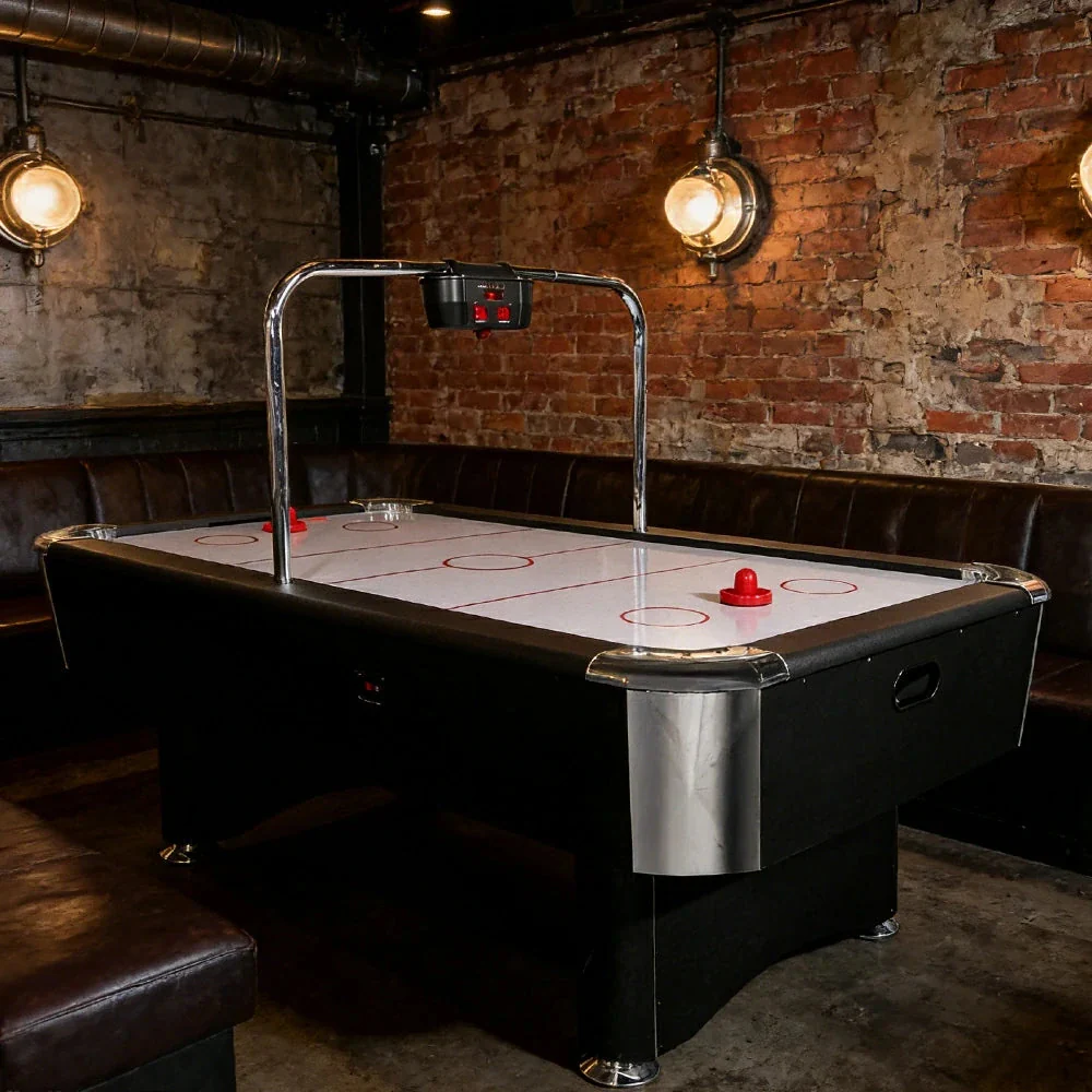 AIRMAX AH19 7FT Air Hockey Table With Bridge Electronic Scoreboard - Image 5