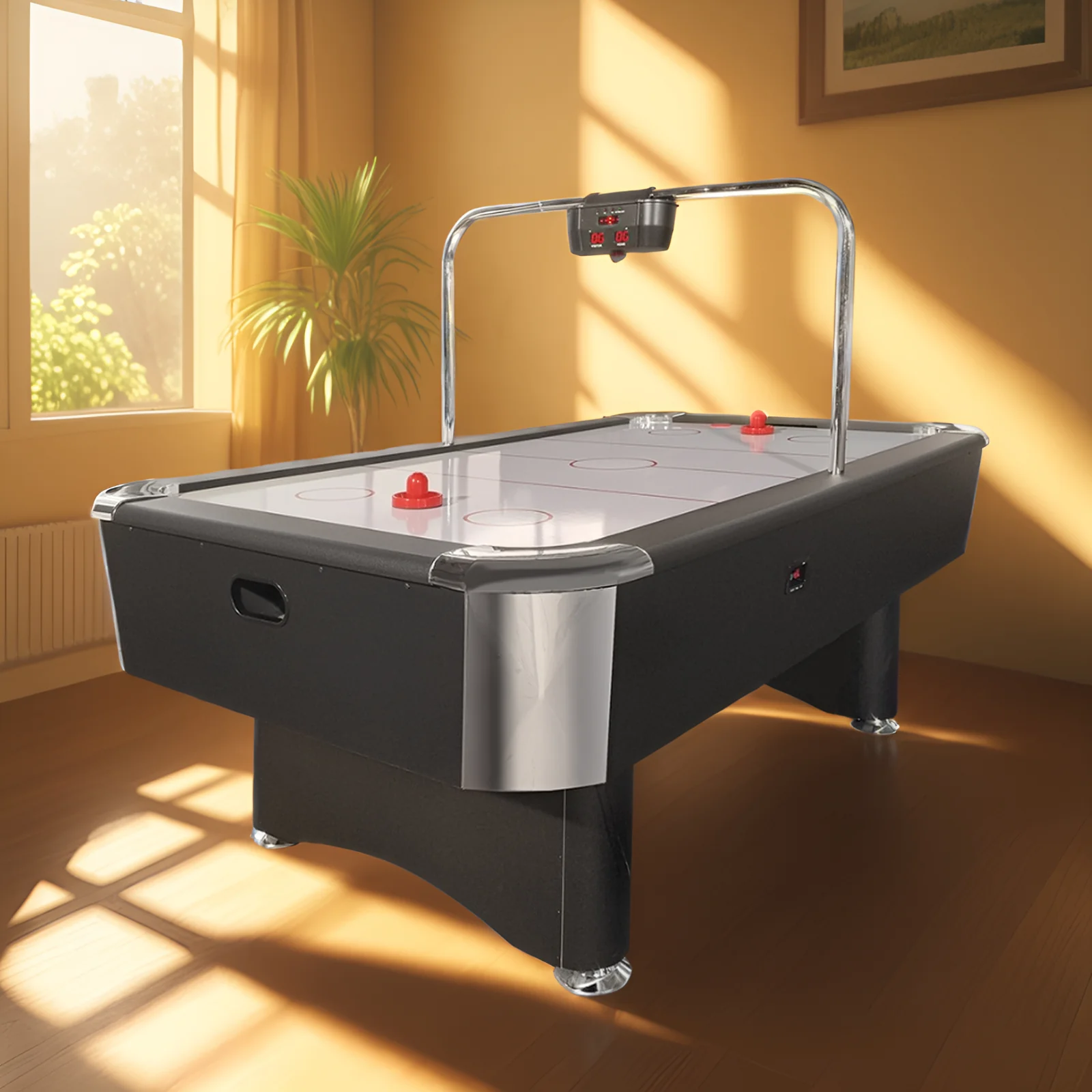 AIRMAX AH19 7FT Air Hockey Table With Bridge Electronic Scoreboard - Image 6