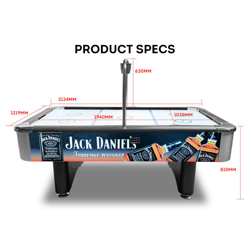 AIRMAX JDA019 JD logo 7FT Air Hockey Table with Bridge Electronic Scoreboard - Image 11