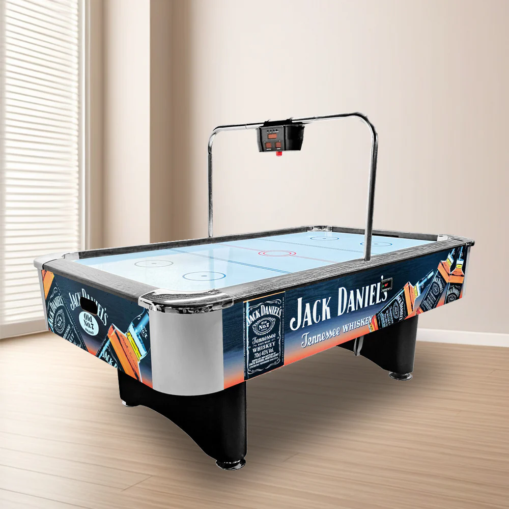 AIRMAX JDA019 JD logo 7FT Air Hockey Table with Bridge Electronic Scoreboard - Image 4