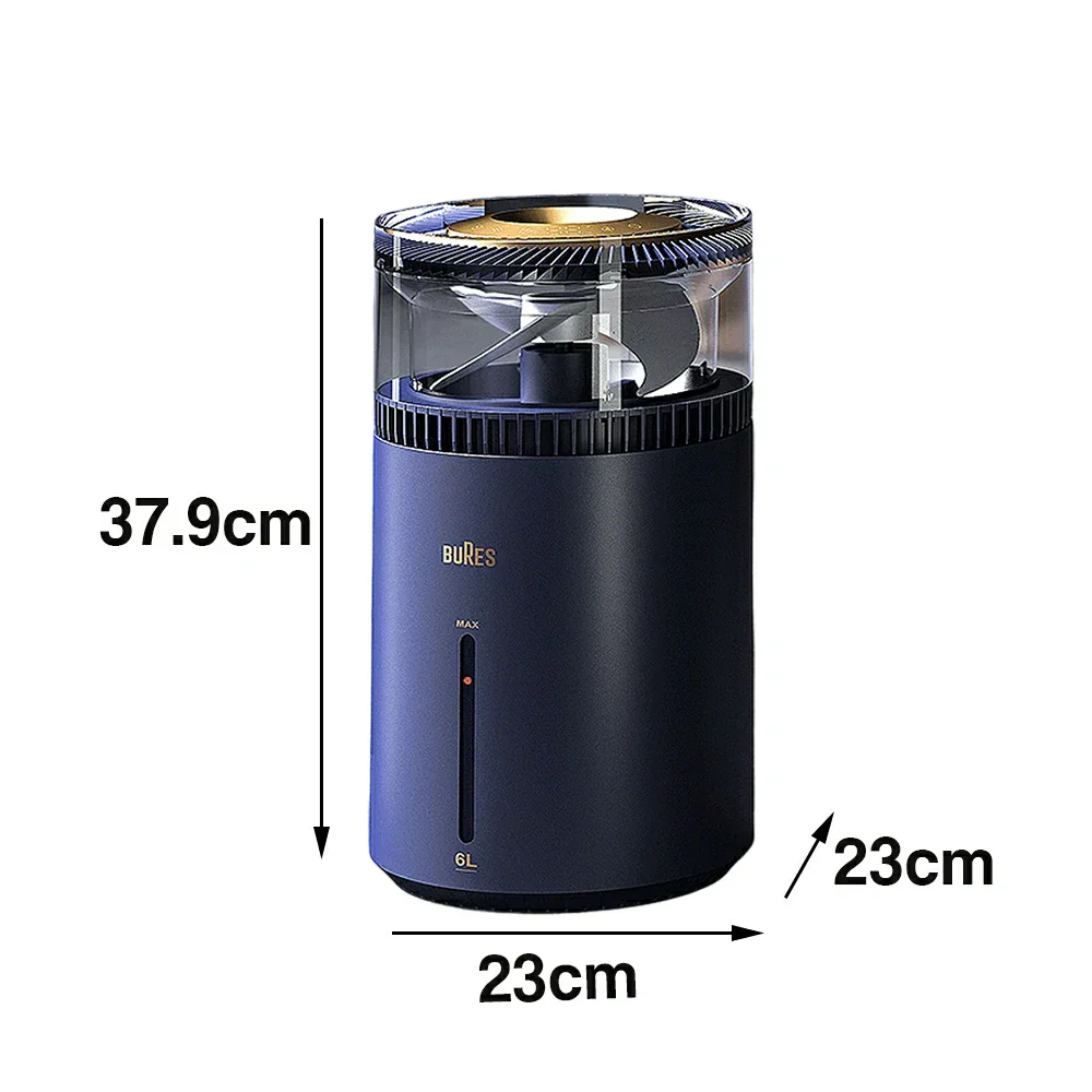 NEVORA Pure Mist-Free Humidifier - Sterilising Design, Healthy Air Moisture, Quiet Operation for Sensitive Users - Blue - Image 5