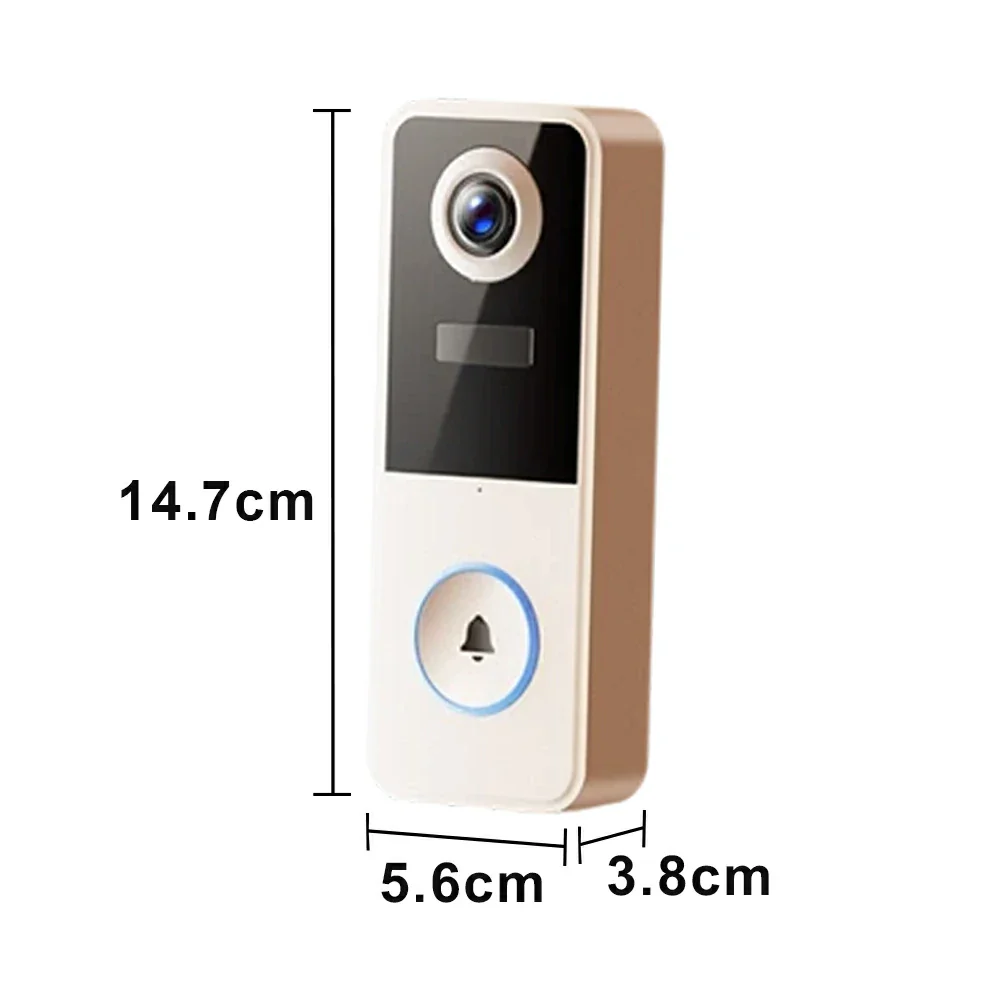 NEVORA Smart Video Doorbell Camera Wireless Battery Powered with Two Way Talk Ultra Wide View - White - Image 5