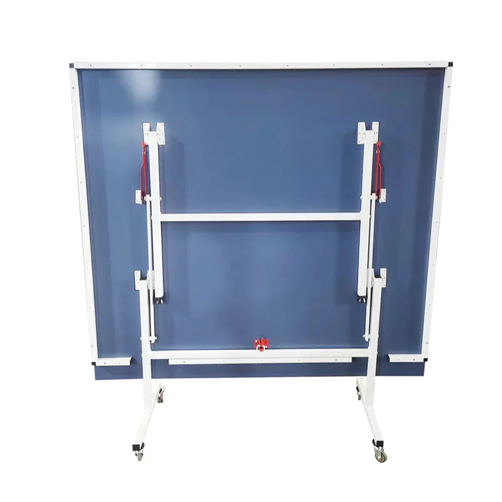 PRIMO Optimal 16mm Indoor Blue Top Foldable Solo Play Table Tennis Pingpong Table-Bats Balls Net - Image 10