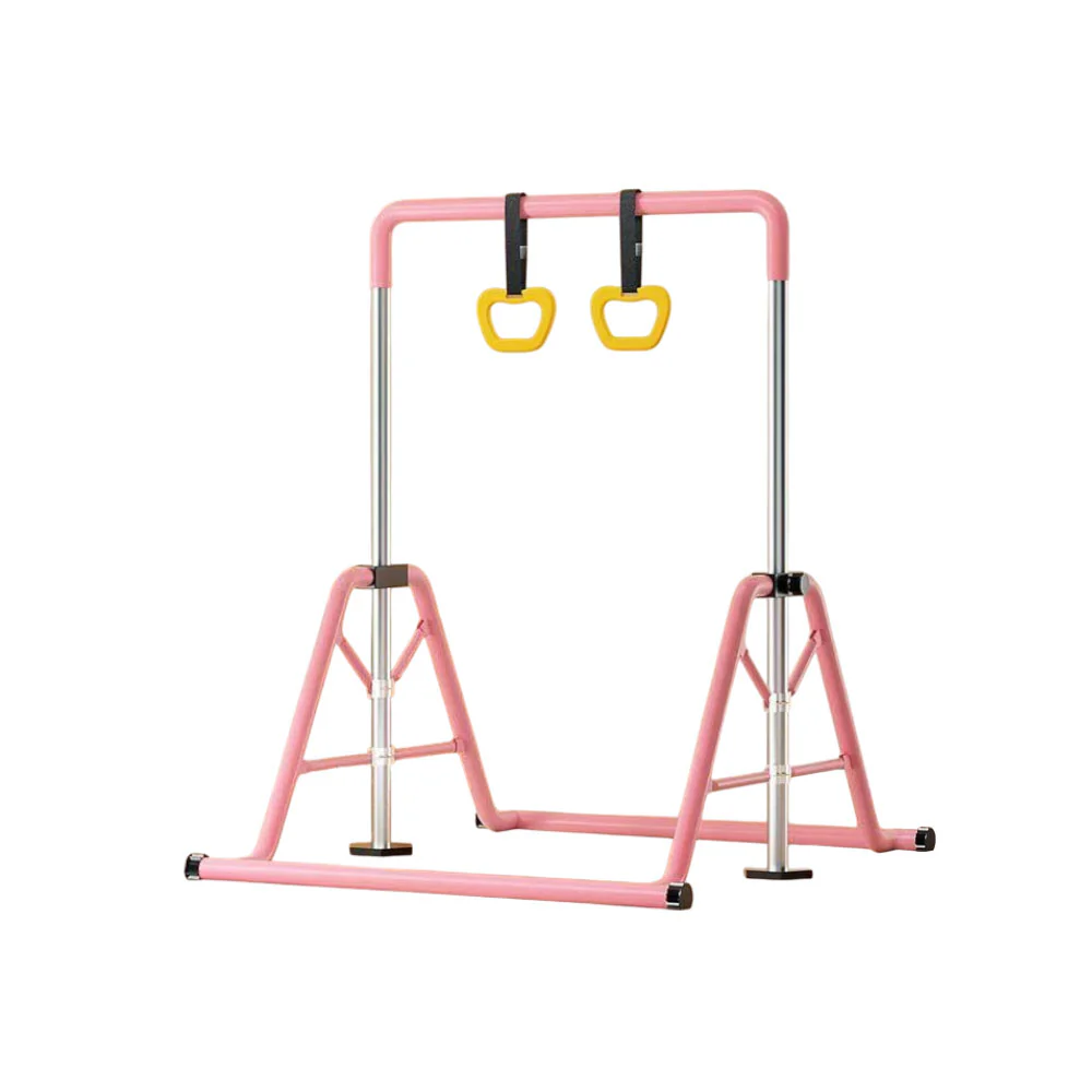 WIGLOO 115-155cm Adjustable Height Foldable Kids Horizontal Bar Chin Up Pull Up Bar - Image 10