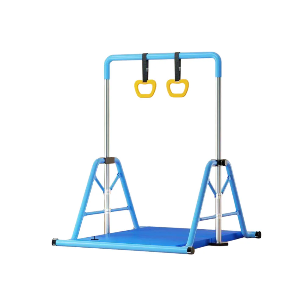 WIGLOO 115-155cm Adjustable Height Foldable Kids Horizontal Bar Chin Up Pull Up Bar - Image 13