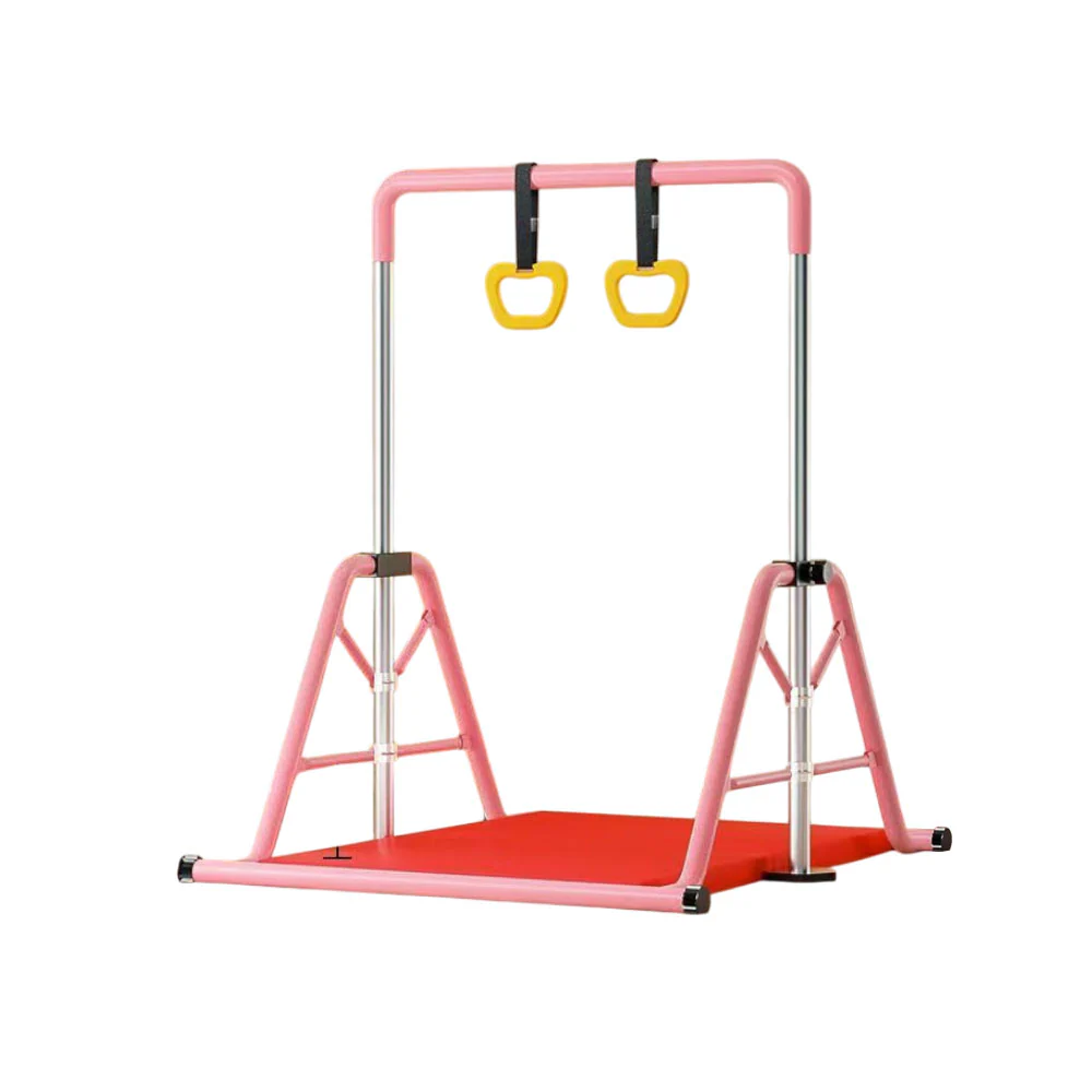 WIGLOO 115-155cm Adjustable Height Foldable Kids Horizontal Bar Chin Up Pull Up Bar - Image 16
