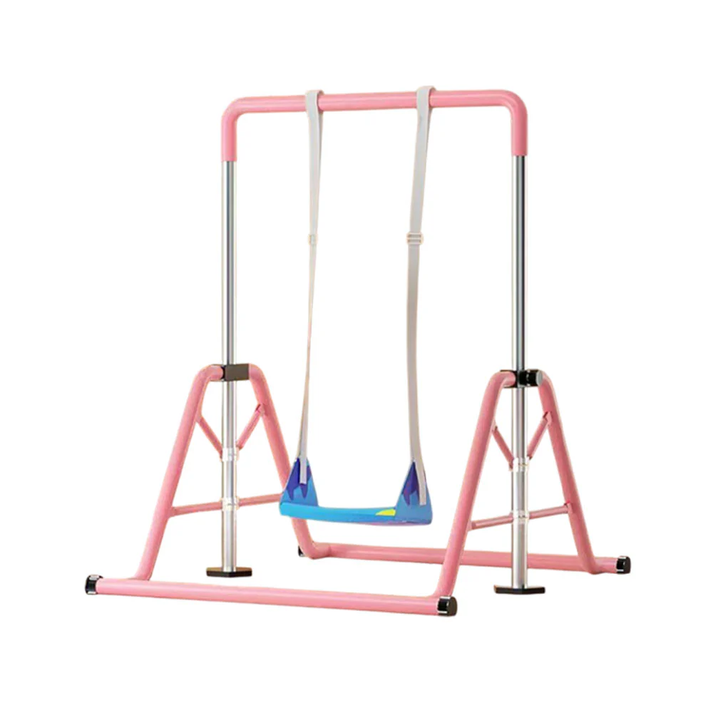 WIGLOO 115-155cm Adjustable Height Foldable Kids Horizontal Bar Chin Up Pull Up Bar - Image 22