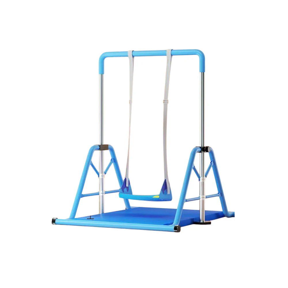 WIGLOO 115-155cm Adjustable Height Foldable Kids Horizontal Bar Chin Up Pull Up Bar - Image 25