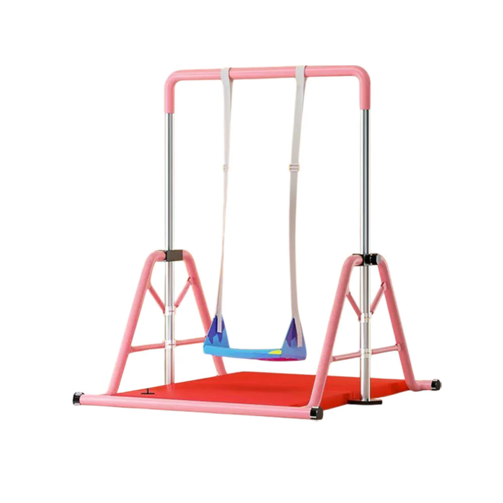 WIGLOO 115-155cm Adjustable Height Foldable Kids Horizontal Bar Chin Up Pull Up Bar - Image 28