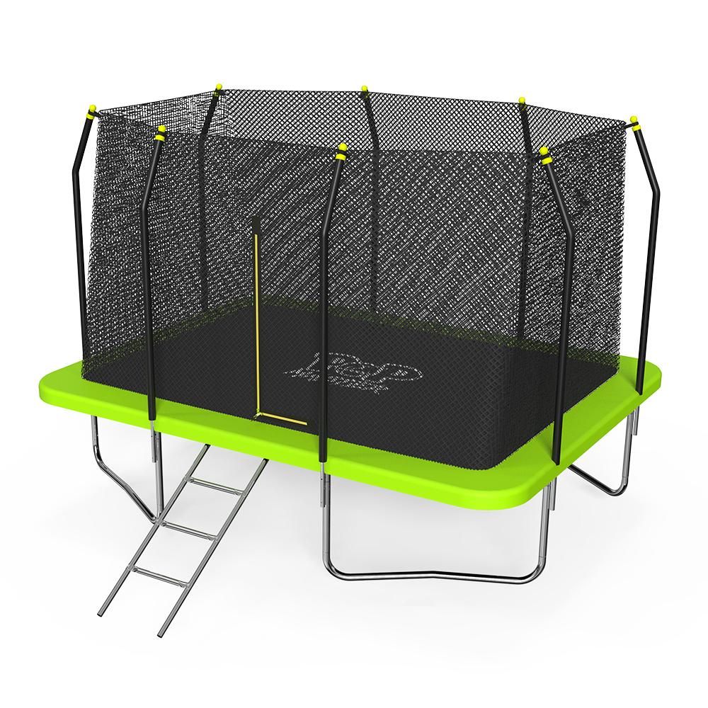 POP MASTER 6FT x 9FT Rectangular Trampoline with Spring Ladder Safety Net Kids - Image 4