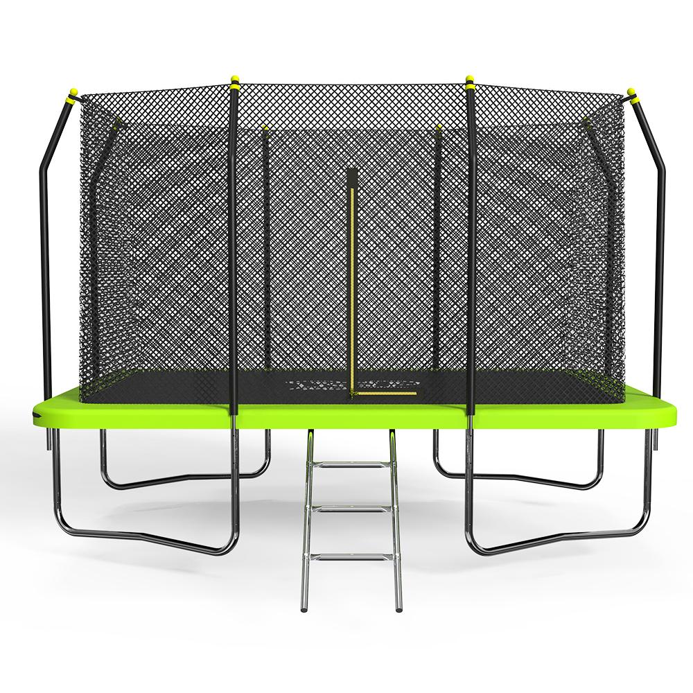 POP MASTER 8FT x 11FT Rectangular Trampoline with Spring Ladder Safety Net Kids - Image 5
