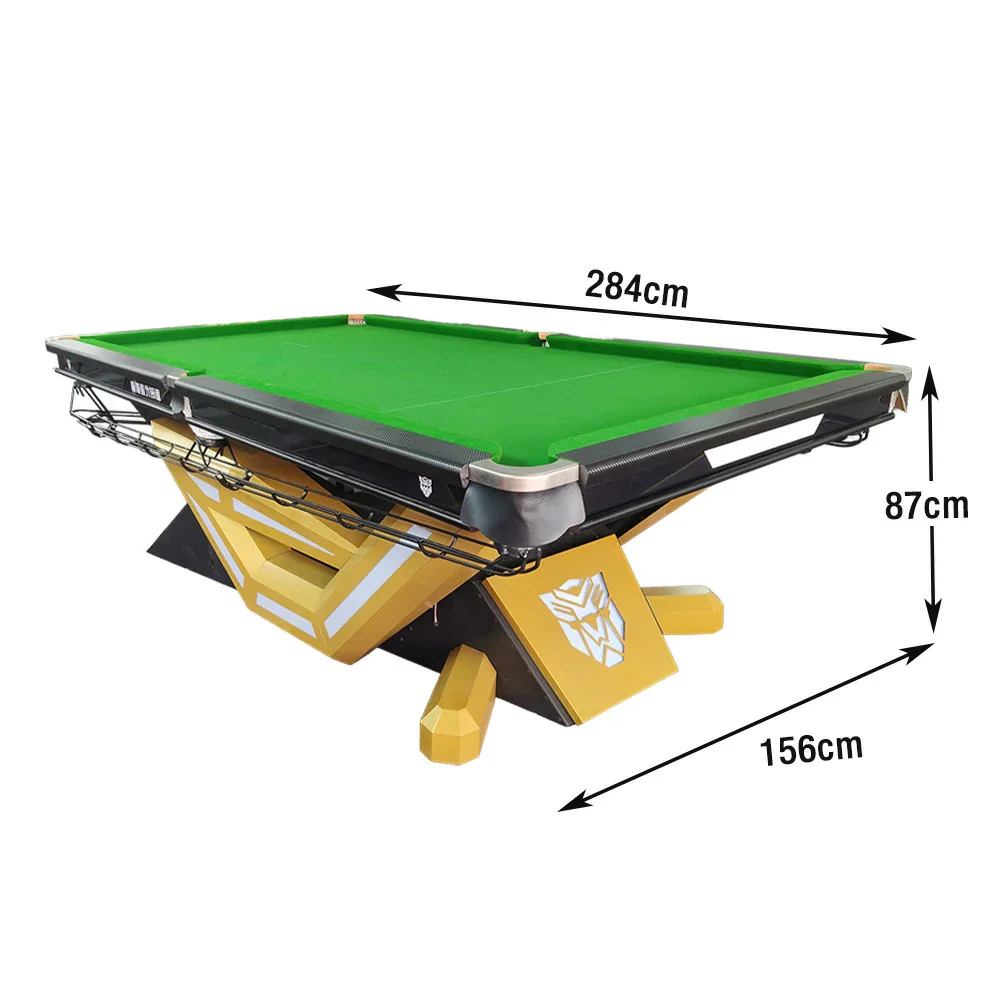 QUESLA 9FT Billiard Table - Durable Slate Surface, Carbon Fiber Rail, Alloy Pockets, Smooth Ball Return System, Free Accessories Package - Image 5