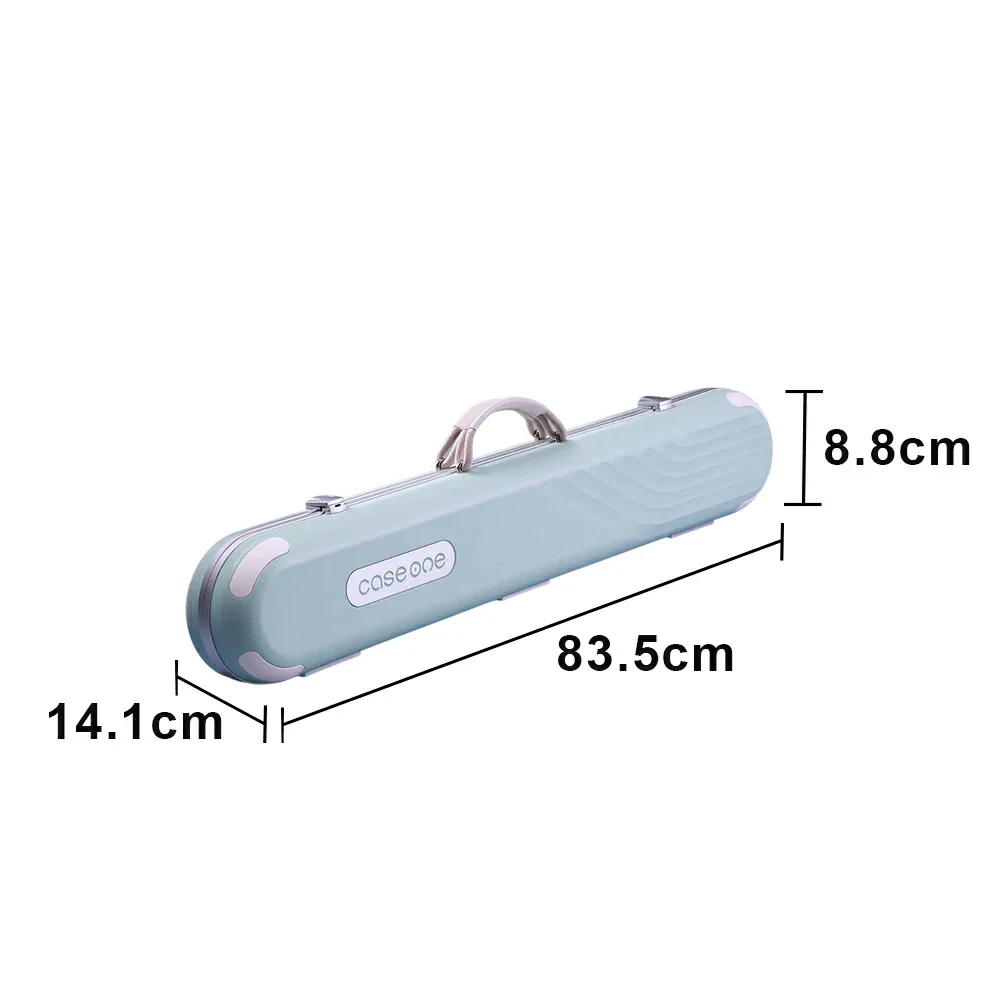 QUESLA Billiard Cue Case 3 Butts 4 Shafts EVA Hard Shell Waterproof Portable Storage 83.5cm Home Club Travel Use - Blue - Image 6