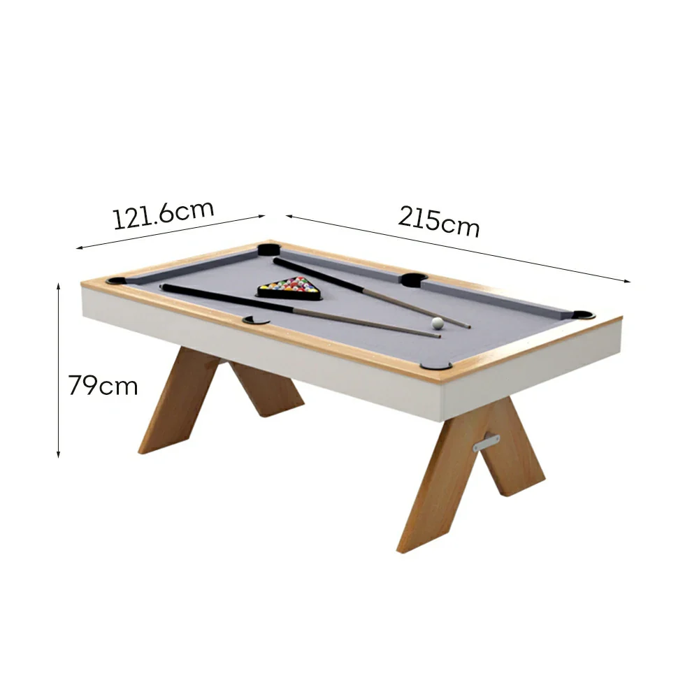 CUETIQ 7FT 3-IN-1 MDF Billiard Table/Table Tennis Table/Dining Table - Grey - Image 8
