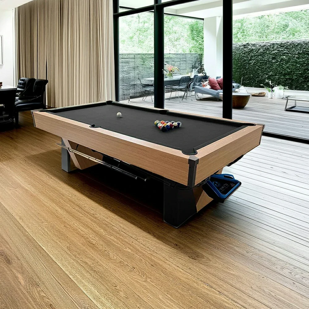 CUETIQ 8FT Black Marble Pool Table - Automatic Ball Return, 3-in-1 Multi-Function Design - Image 16