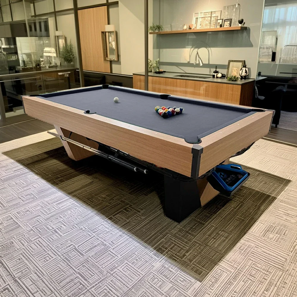 CUETIQ 8FT Black Marble Pool Table - Automatic Ball Return, 3-in-1 Multi-Function Design - Image 21