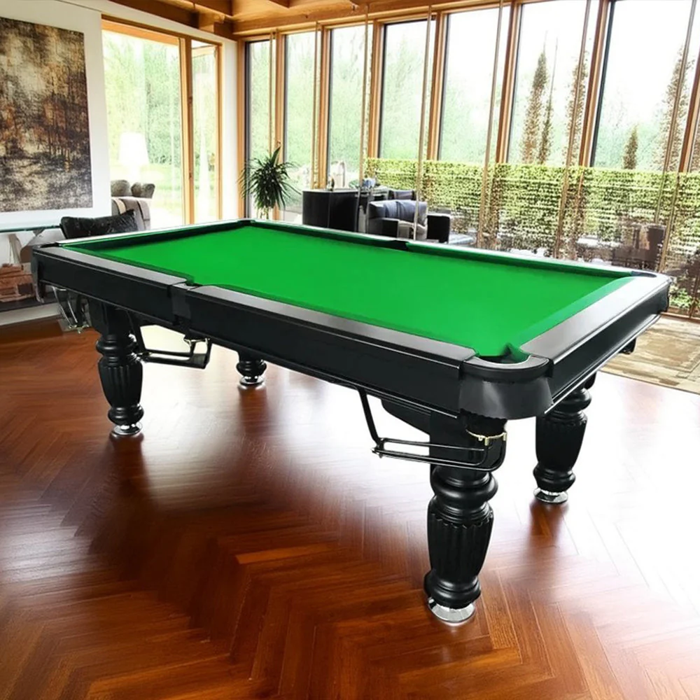 QUESLA 7FT Pool Table 2025 Model - Classic Slate Design Upgraded with Reinforced Legs & Pro Ball Nets - Professional Billiard Table, Solid Timber Black Frame - Image 23