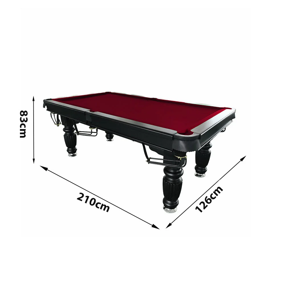 QUESLA 7FT Pool Table 2025 Model - Classic Slate Design Upgraded with Reinforced Legs & Pro Ball Nets - Professional Billiard Table, Solid Timber Black Frame - Image 70