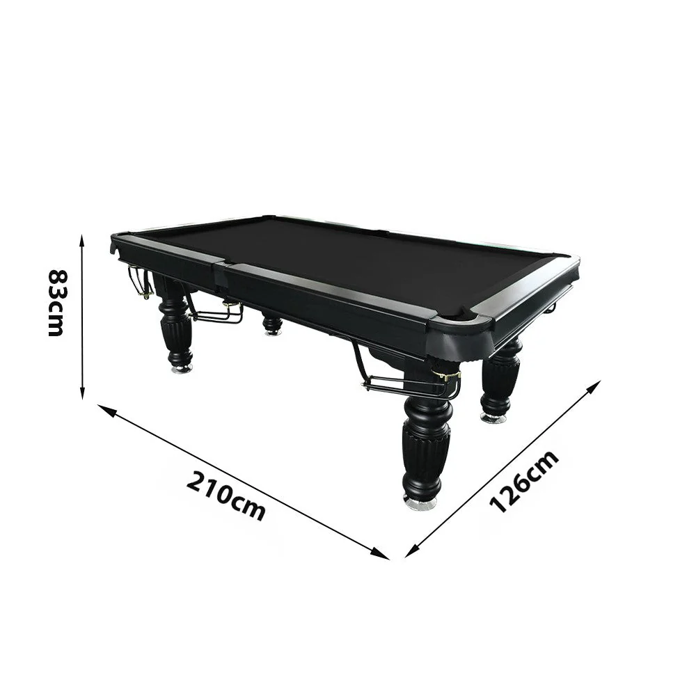 QUESLA 7FT Pool Table 2025 Model - Classic Slate Design Upgraded with Reinforced Legs & Pro Ball Nets - Professional Billiard Table, Solid Timber Black Frame - Image 72