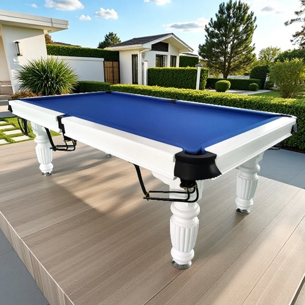 QUESLA 7FT Pool Table 2025 Model - Classic Slate Design Upgraded with Reinforced Legs & Pro Ball Nets - Professional Billiard Table, Solid Timber White Frame - Image 12