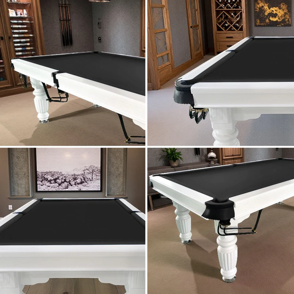 QUESLA 7FT Pool Table 2025 Model - Classic Slate Design Upgraded with Reinforced Legs & Pro Ball Nets - Professional Billiard Table, Solid Timber White Frame - Image 23